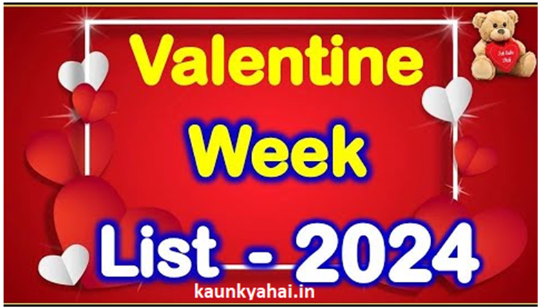 Valentines Week 2024 List